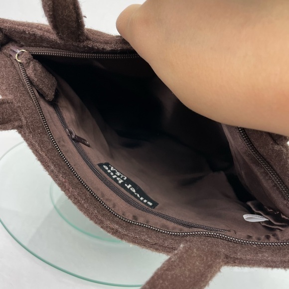 Brown‎ Sequins Felt Mini Tote - Picture 10 of 16